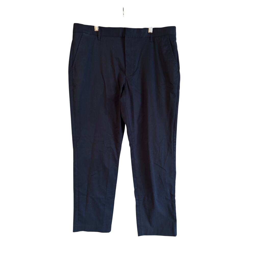 Bonobos Men’s Navy Trousers Chino Pants Cotton Slim Fit Size 36 x 29 New W Flaw